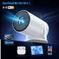 Salange P300 Mini Portable Projector - 4K 8K Video Decoding, 720P HD, Android 11, Wi-Fi, BT 5.1